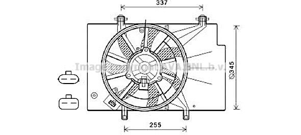 AVA QUALITY COOLING Tuuletin, moottorin jäähdytys FD7559